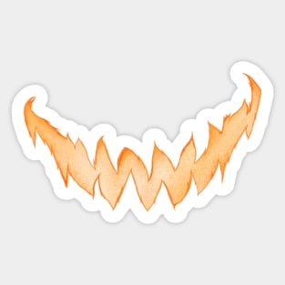 Pumpkin Spooky Smile Sticker